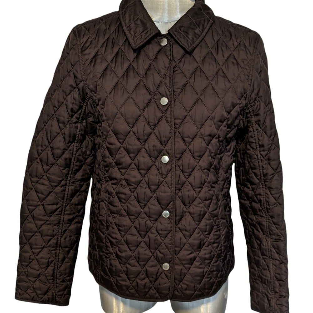 L.L. Bean Brown Quilter Jacket Size Medium